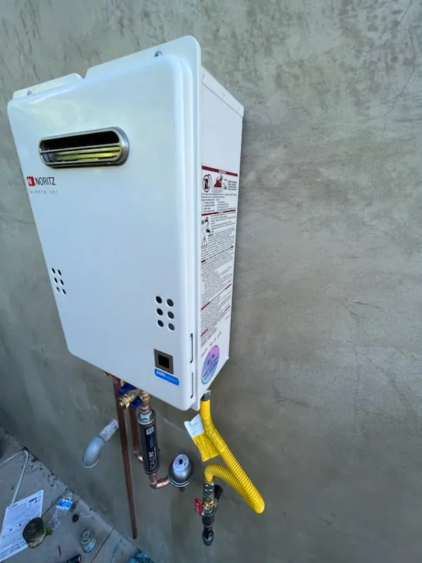 Tankless water heater installation for Harewood Acres homes